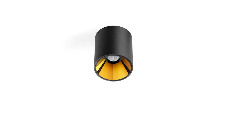 Shot Light S Surface, Negru texturat — auriu metalizat