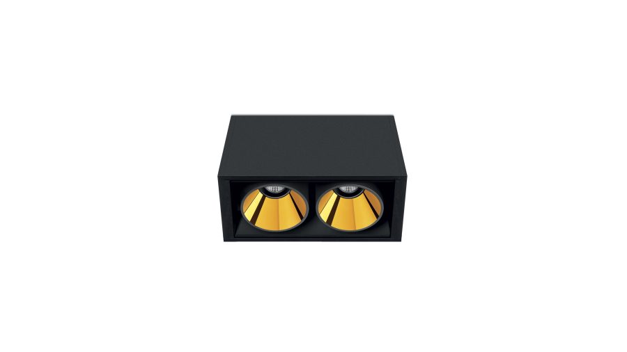 Black Foster Surface 2, Negru texturat — auriu metalizat