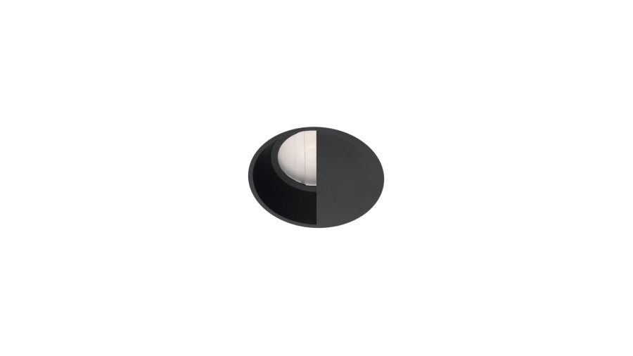 Buddy Wall Washer Trimless, Negru mat