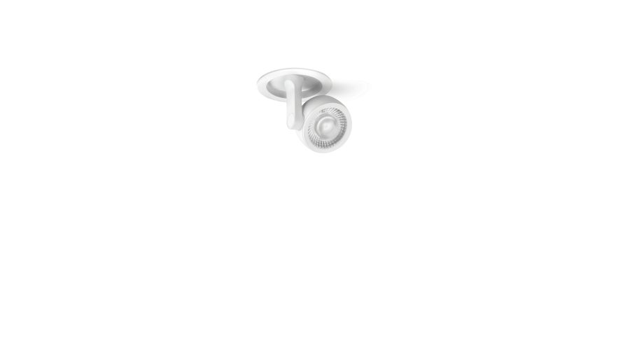 Six XS Recessed, Alb texturat