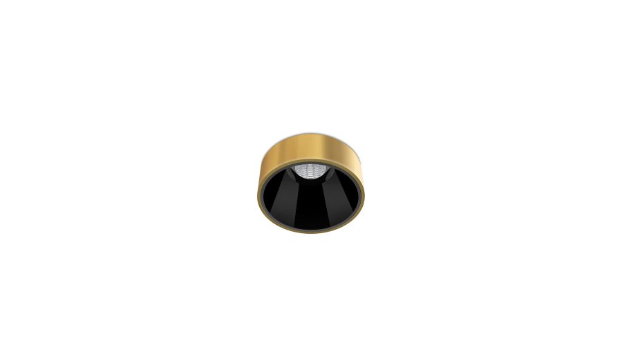 Shot Light S Semi Recessed, Золотой шлифованный