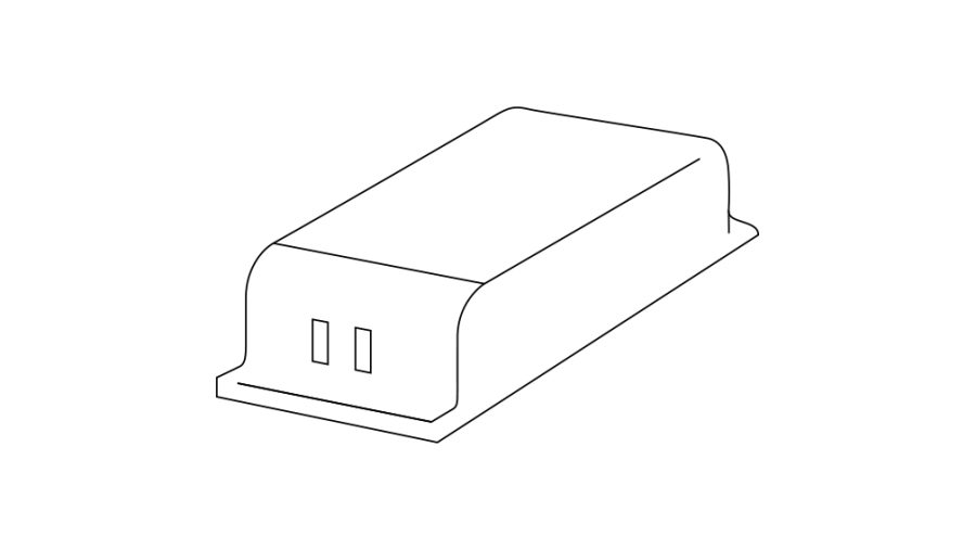 Constant voltage LED Driver, Negru mat