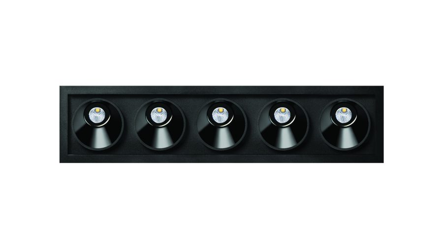 Black Foster Asymmetric Recessed 5, Чёрный