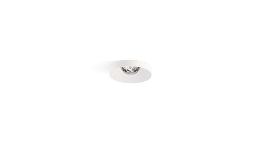Puck M Recessed, Alb texturat