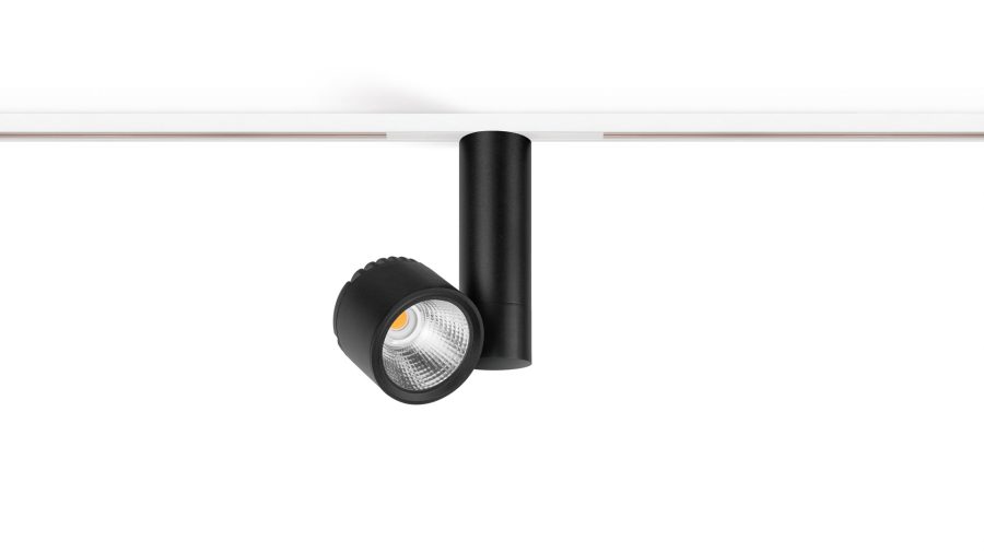 Zen Tube 48V Short, Чёрный текстурный — белый шинопровод