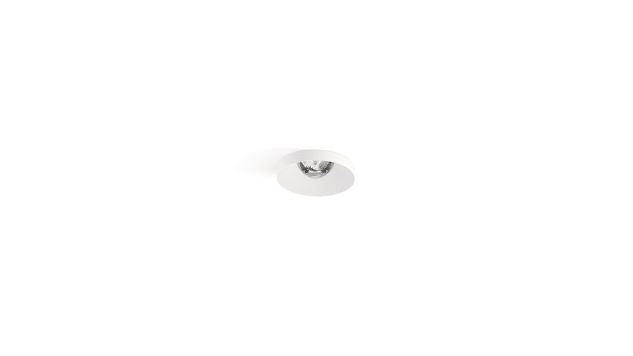 Puck S Recessed, Alb texturat