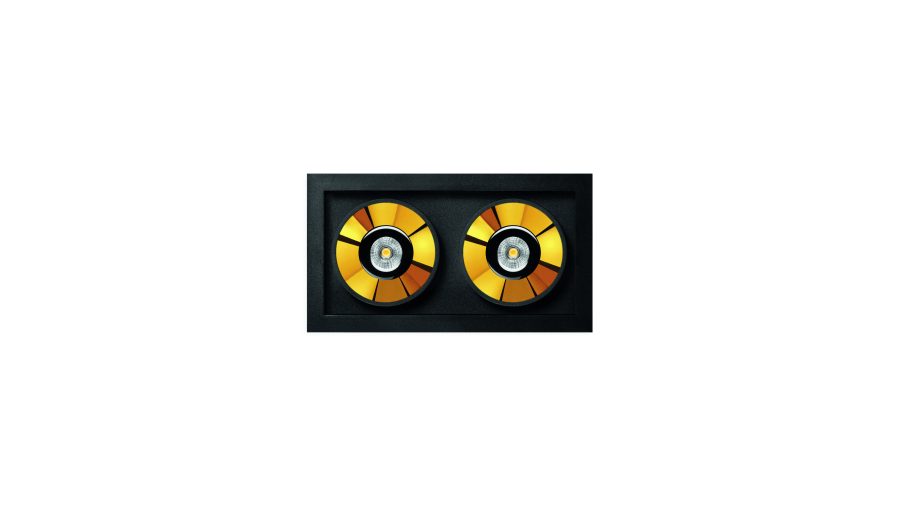 Black Foster Recessed 2, Negru — auriu metalizat