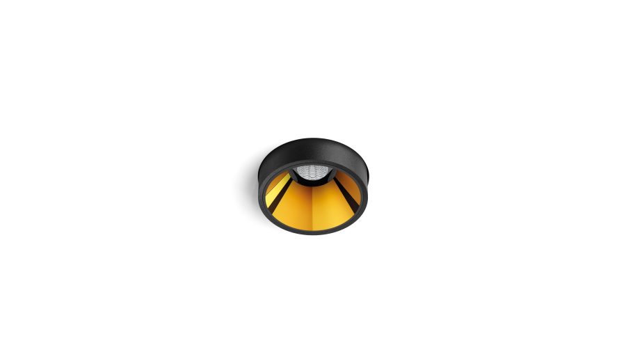 Shot Light S Flex, Negru texturat — auriu metalizat