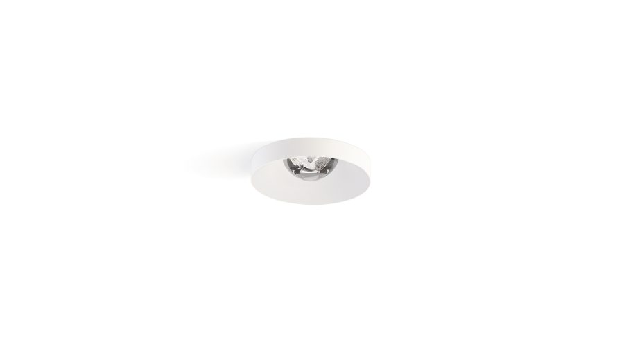 Puck L recessed, Alb texturat