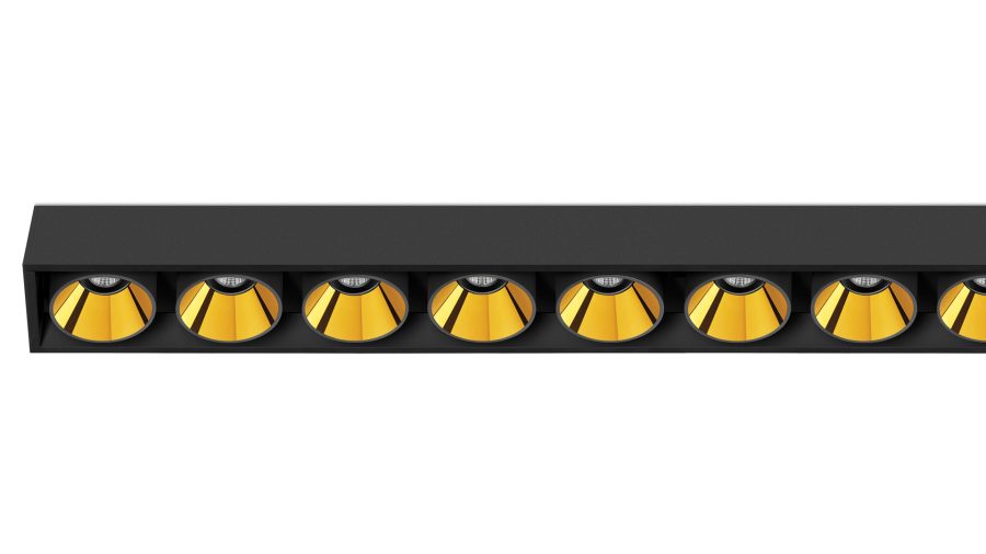 Black Foster Surface Remote 15, Negru texturat — auriu metalizat