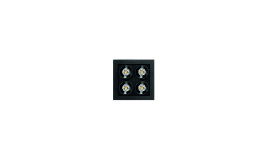 Black Foster Micro Recessed 2x2, Чёрный