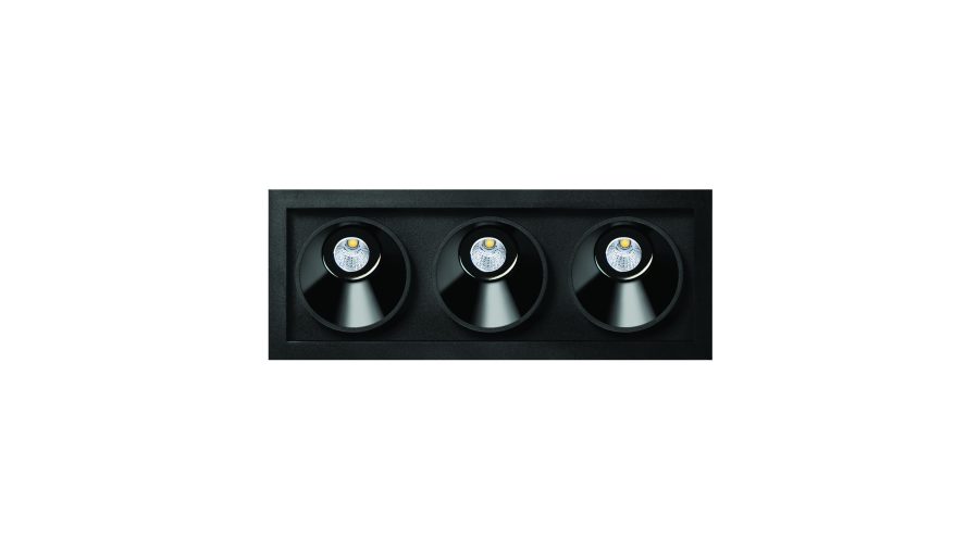Black Foster Asymmetric Recessed 3, Чёрный