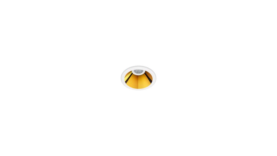 Shot Light, Alb — auriu metalizat