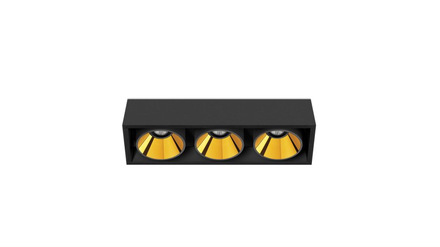 Black Foster Surface Remote 3, Negru texturat — auriu metalizat