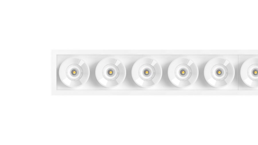Black Foster Recessed 10, Alb texturat — alb