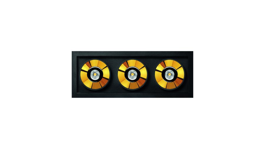 Black Foster Recessed 3, Чёрный — золотой металлик