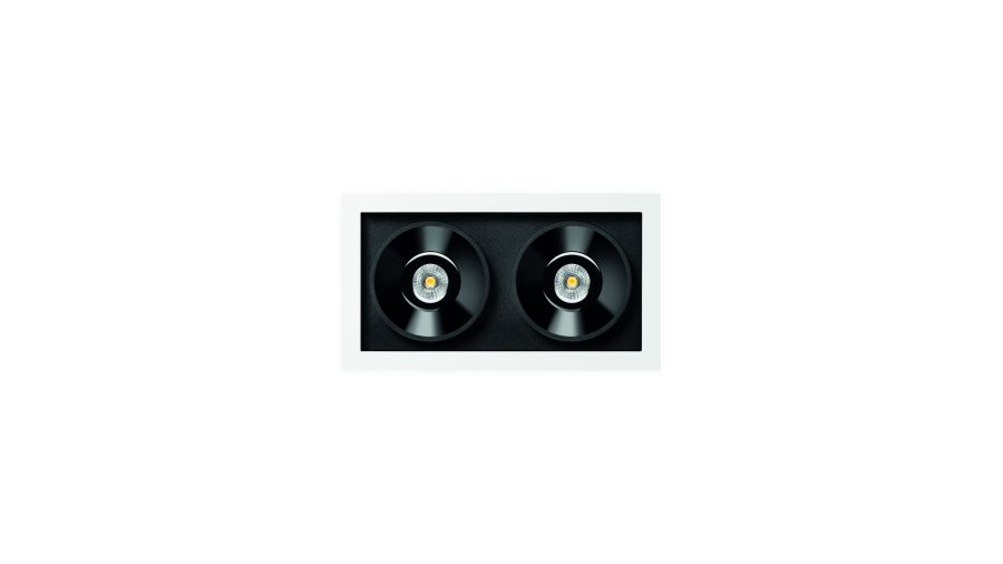 Black Foster Recessed 2, Белый-чёрный