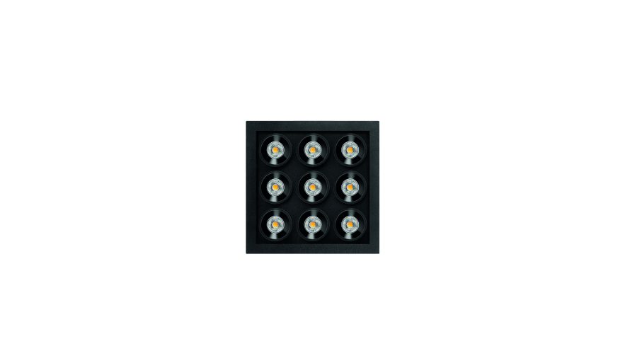 Black Foster Micro Recessed 3x3, Negru