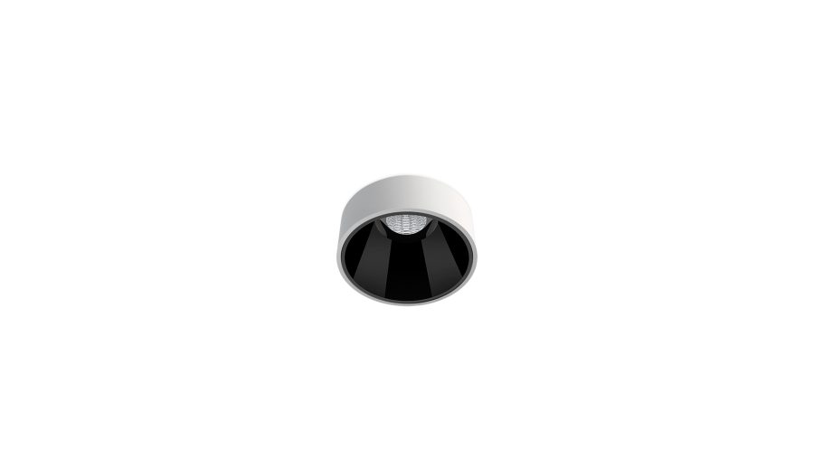 Shot Light S Semi Recessed, Alb texturat