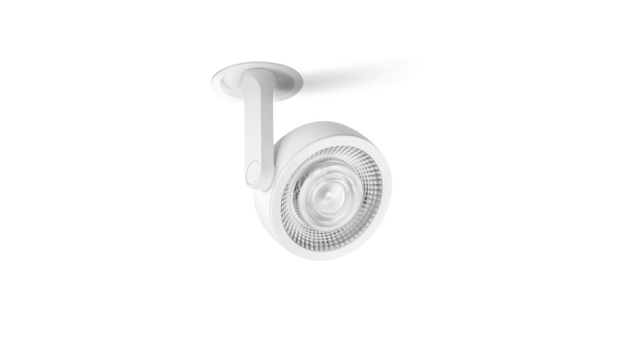 Six L Recessed, Alb texturat