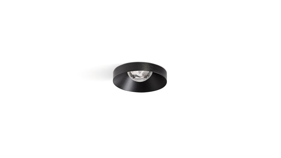 Puck L recessed, Negru texturat