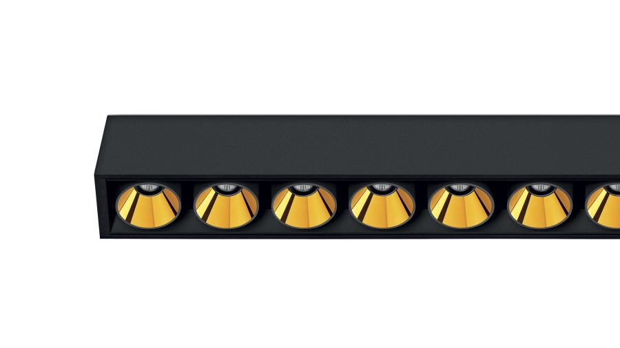 Black Foster Surface 10, Negru texturat — auriu metalizat