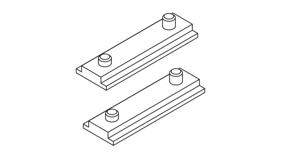 48V Track Accessories, Alb texturat