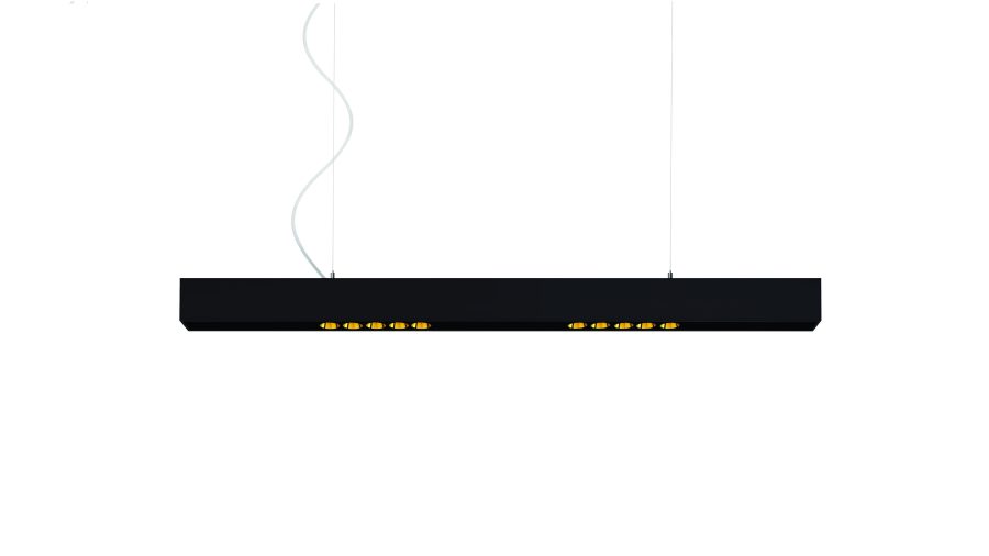 Black Foster Suspension 1200, Negru texturat — auriu metalizat