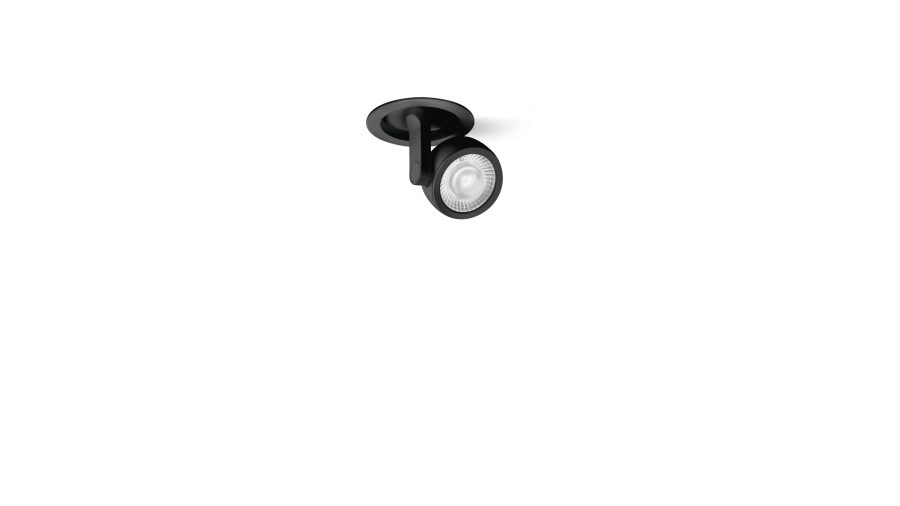 Six XS Recessed, Negru texturat