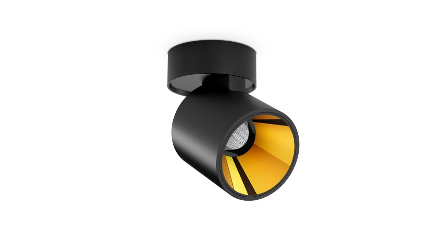 Flip Surface, Negru texturat — auriu metalizat