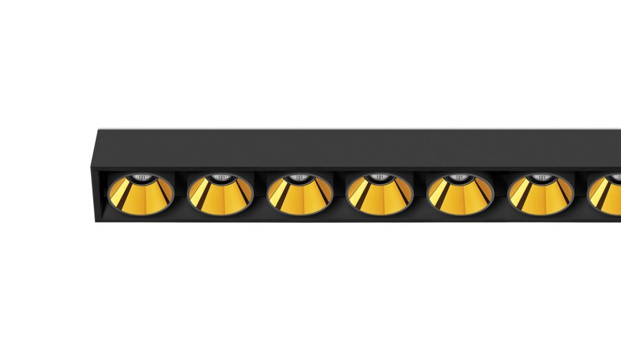 Black Foster Surface Remote 10, Negru texturat — auriu metalizat