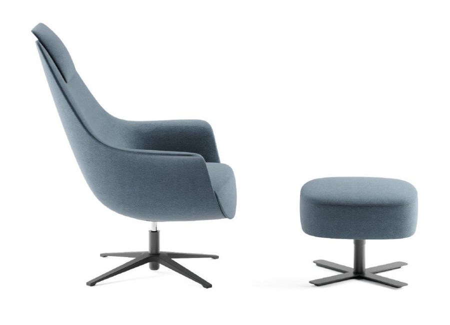 Fotoliu lounge BLOOM L7103, spătar înalt