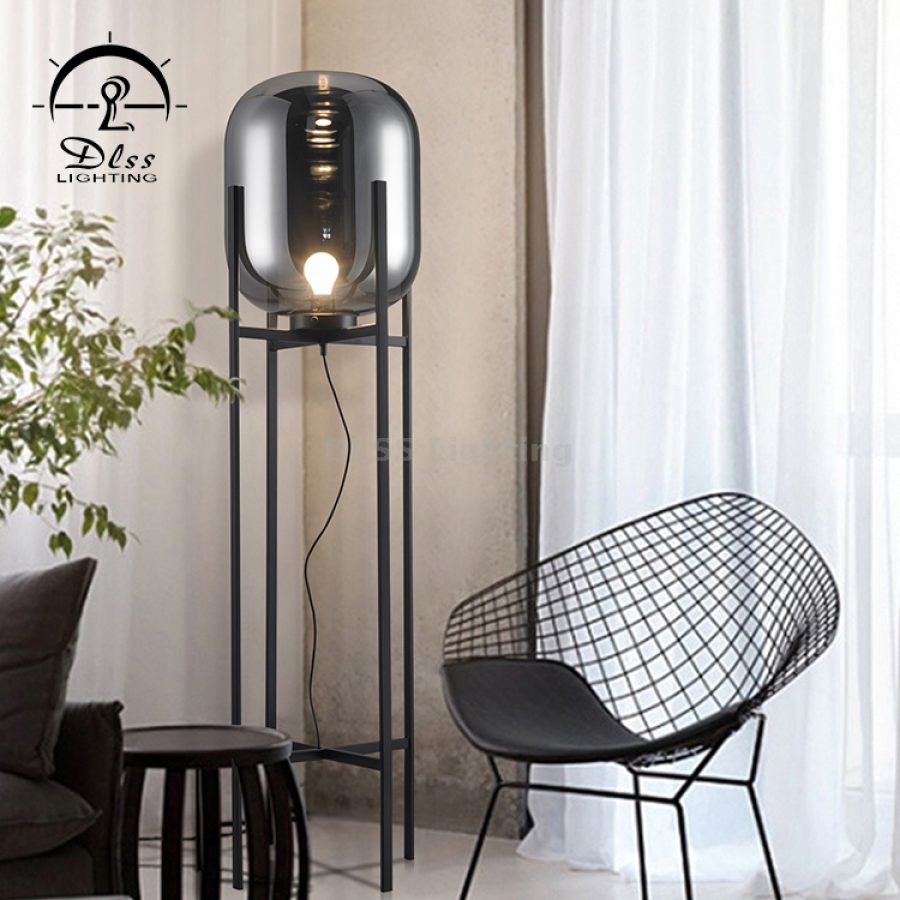 Lampă de podea LED, design simplu modern
