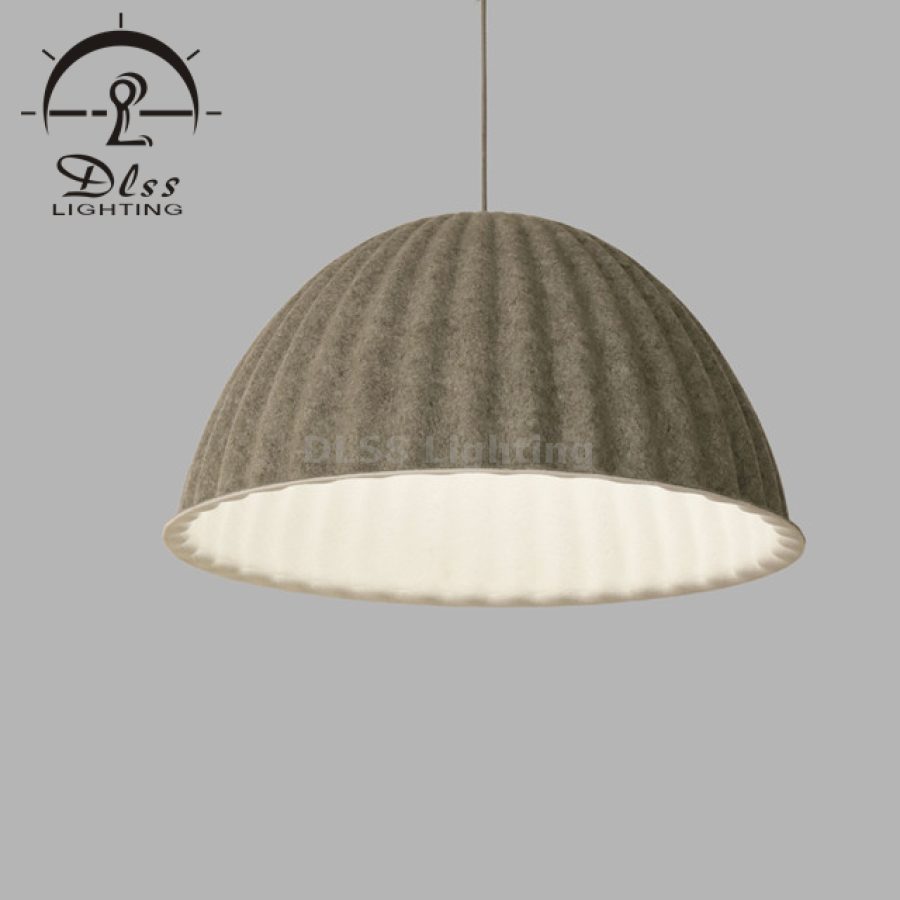 Lampă suspendată LED, cupolă mare din fetru, 10267P