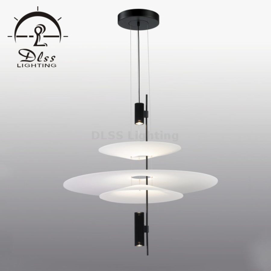 Lampă suspendată LED rotundă, acril, 9221P