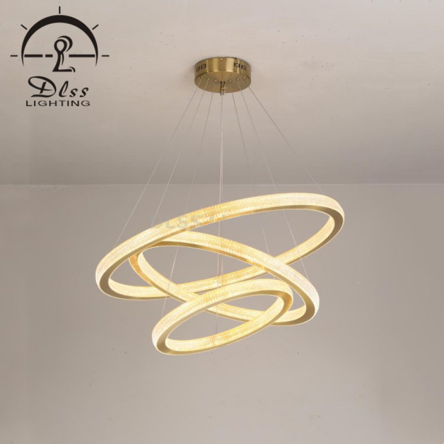 Candelabru LED inel, acril, 10238P