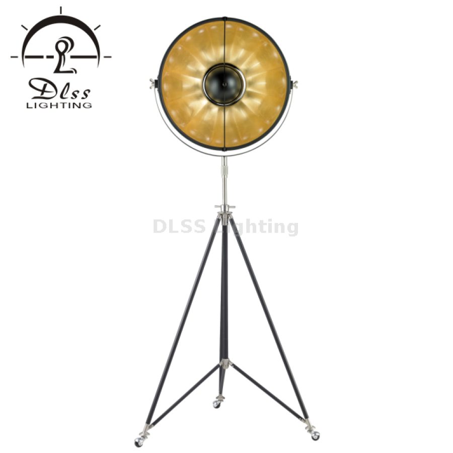 Lampadar pe trepied, stil mid-century vintage