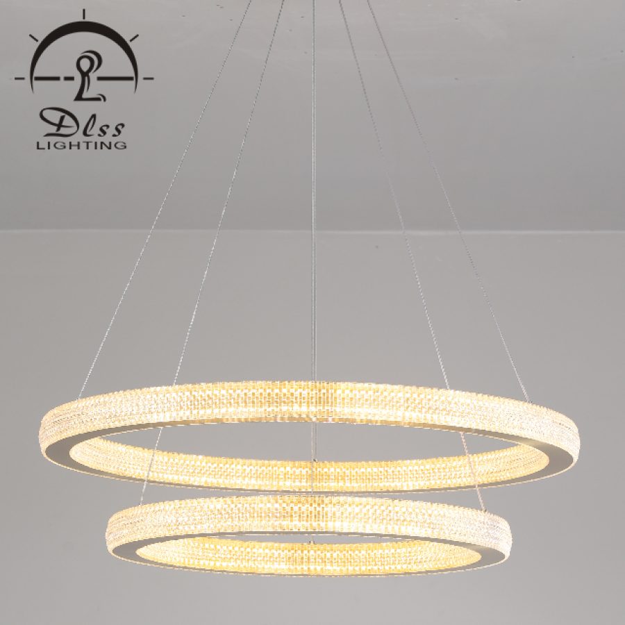 Candelabru LED cu inele din acril, 10238