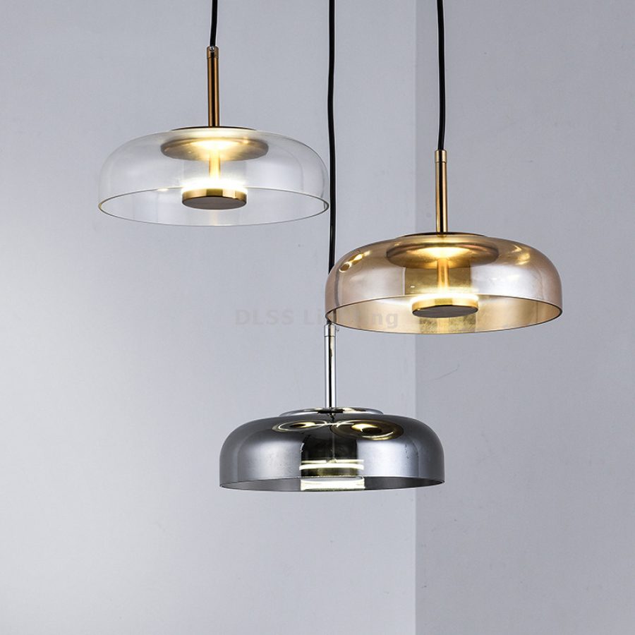 Люстра подвесная LED, плафон из стекла, для кухни, 9965