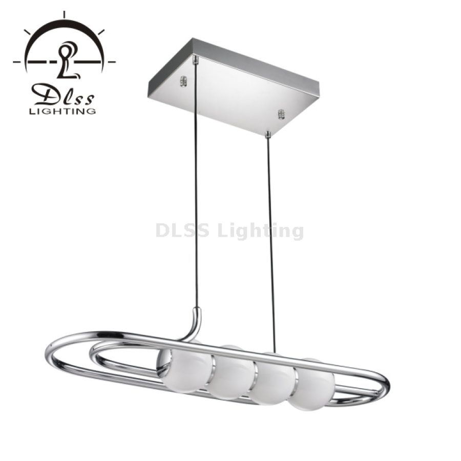 Candelabru suspendat crom, model Galaxy, LED modern