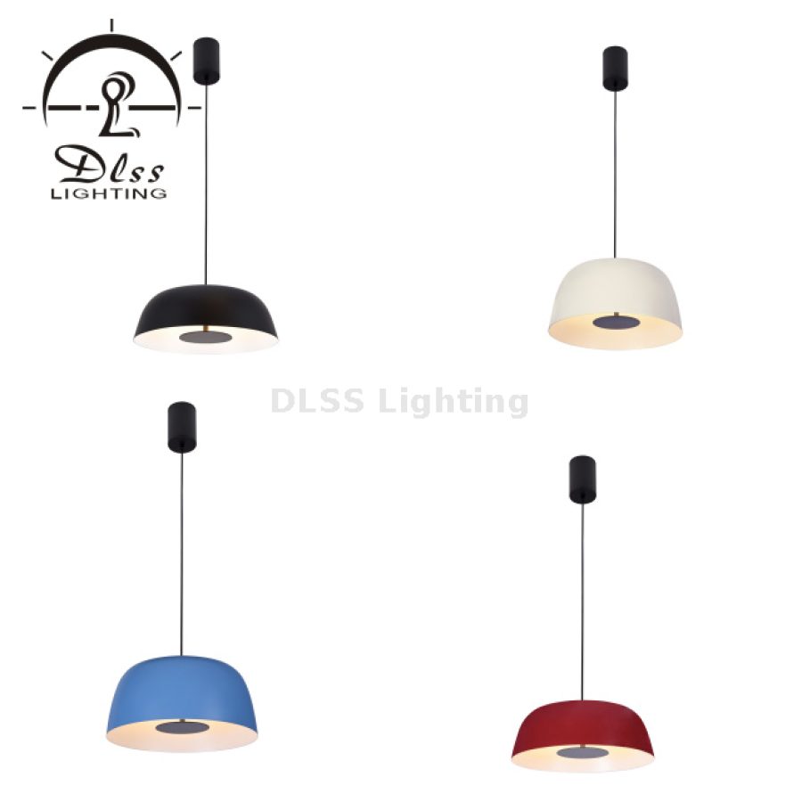 Lampă suspendată metalică rotundă, un singur cap, LED, 9003P