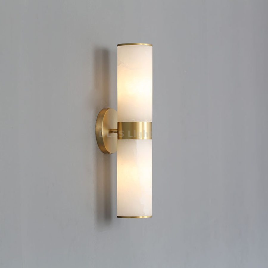 Aplică de perete LED din marmură, lumină sus-jos