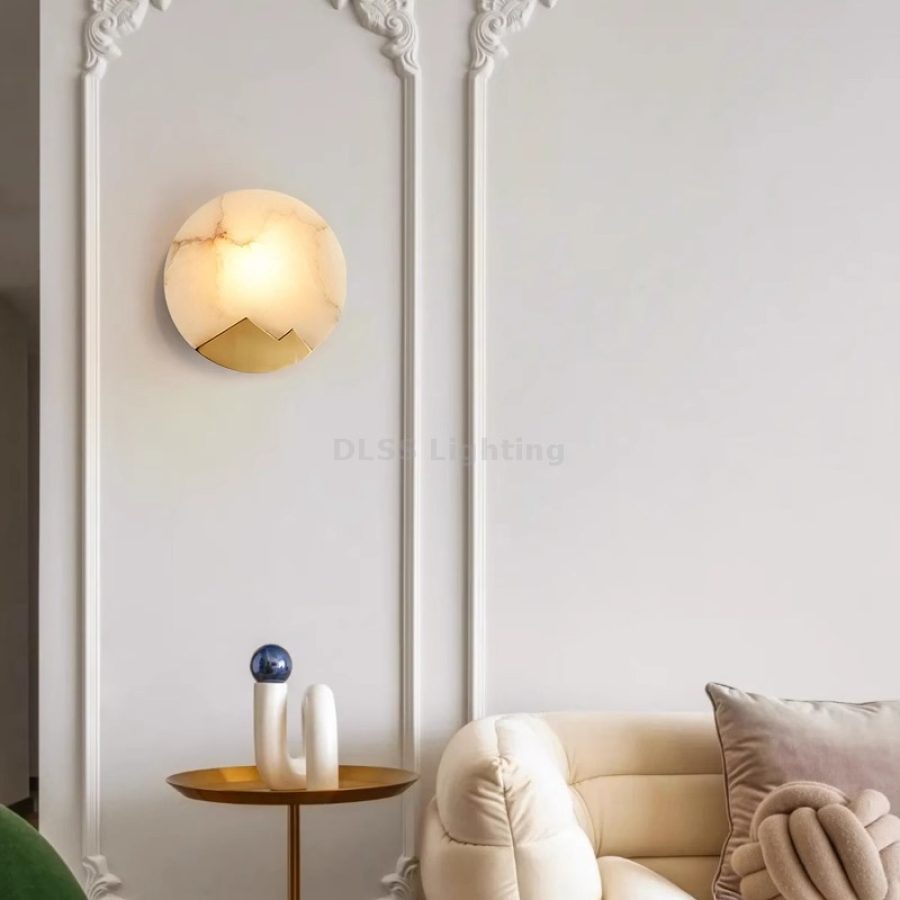 Aplică de perete rotundă, stil modern
