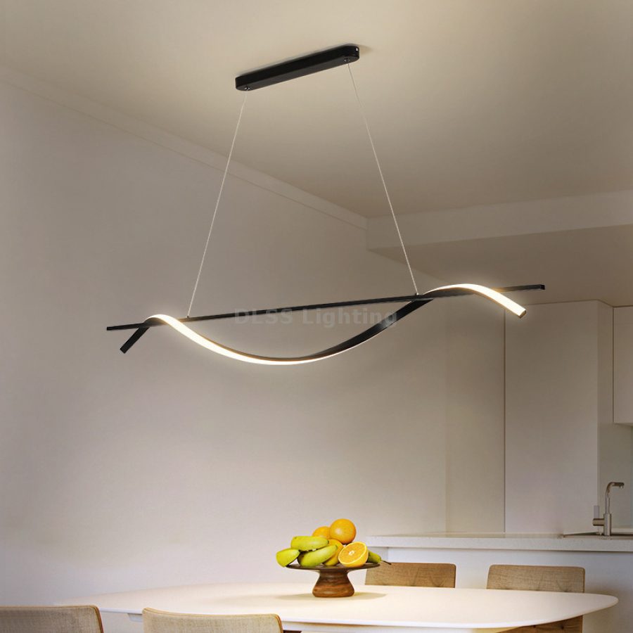 Lampă suspendată minimalistă, fier și acril