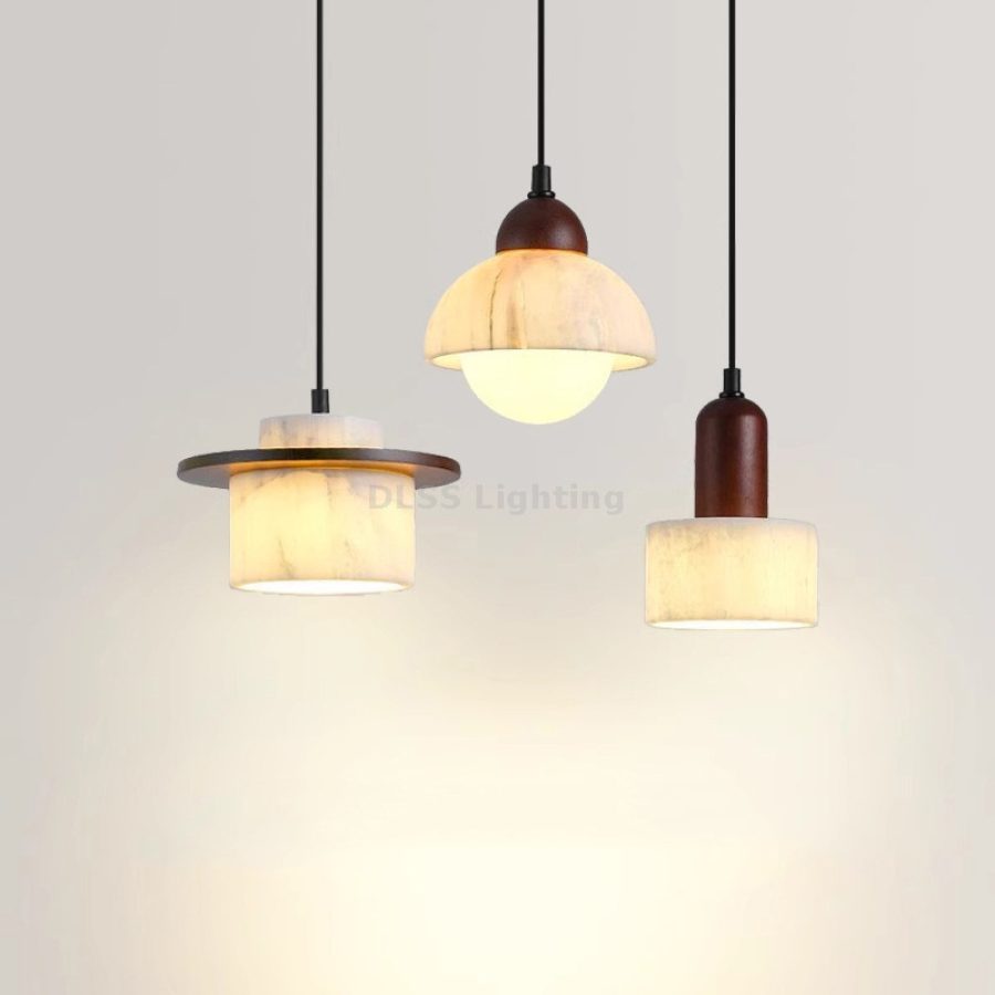 Candelabru suspendat din marmură, design modern