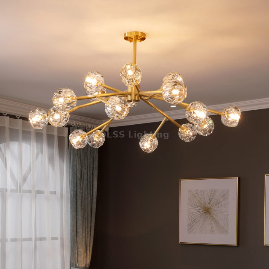 Candelabru suspendat LED, design modern