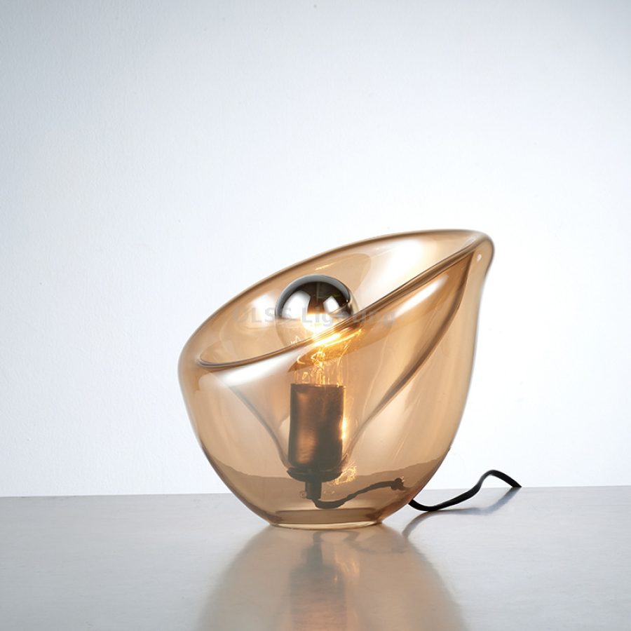 Lampă de masă din sticlă, design de lux