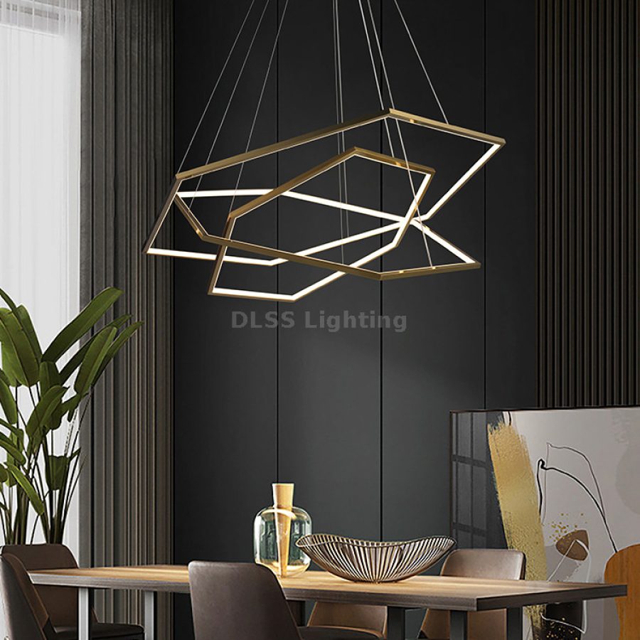 Candelabru LED din oțel inoxidabil, design modern