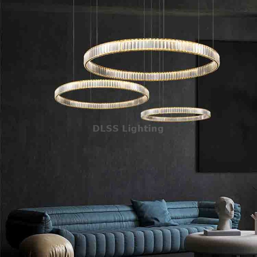 Candelabru LED din cristal, pentru sufragerie