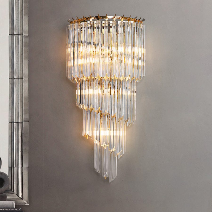 Aplică de perete din cristal, design european